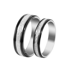 Anello In Titanio Scrub Di Qualità Stabile Per Gli Amanti