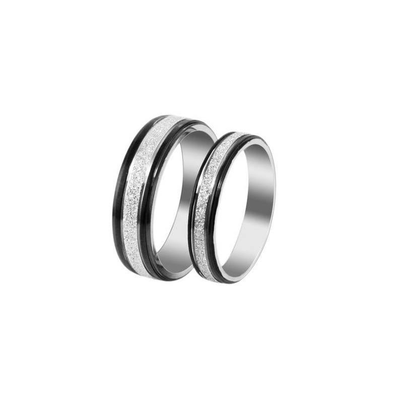 Anello In Titanio Scrub Di Qualità Stabile Per Gli Amanti Anello In Titanio Scrub Di Qualità Stabile Per Gli Amanti