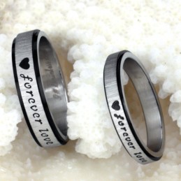 Anello In Titanio "The King Of Quantity Endless Love" Per Gli Amanti