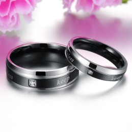 Anello In Titanio Elegante E Di Qualità Stabile Per Gli Amanti