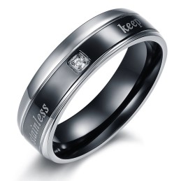 Anello In Titanio Elegante E Di Qualità Stabile Per Gli Amanti