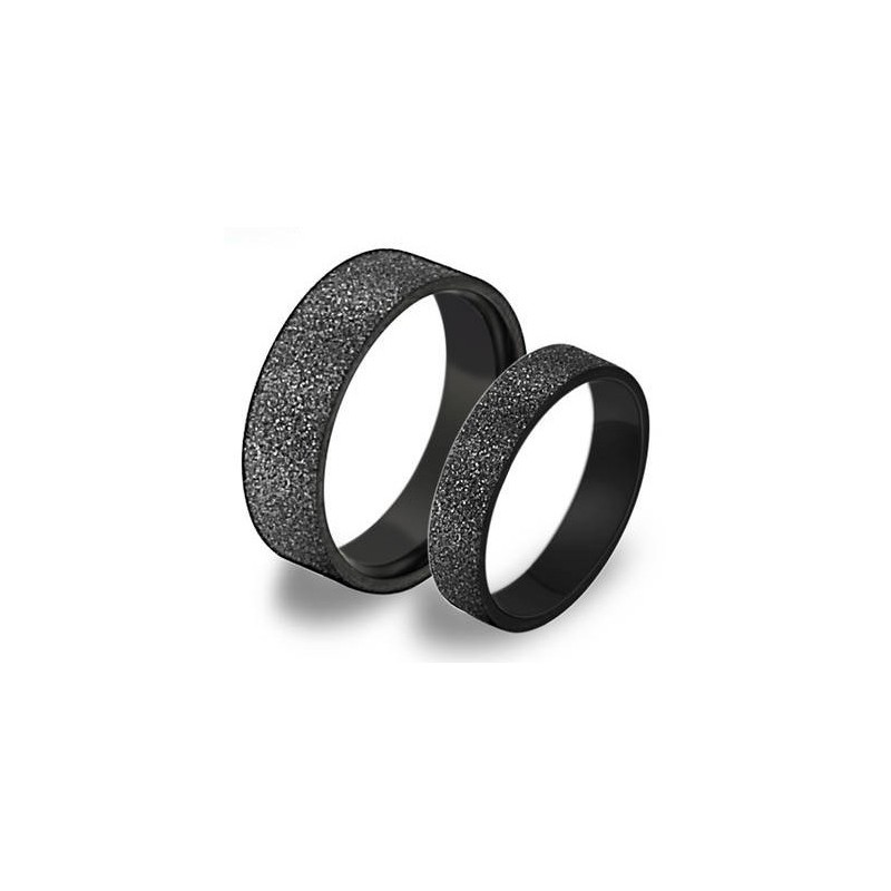 Anello In Titanio Nero Di Qualità Superiore Per Gli Amanti Anello In Titanio Nero Di Qualità Superiore Per Gli Amanti