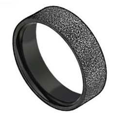 Anello In Titanio Nero Di Qualità Superiore Per Gli Amanti