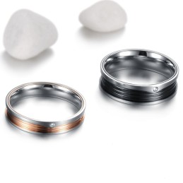 Anello In Titanio Conciso Di Alta Qualità Per Gli Amanti
