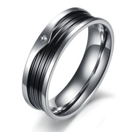 Anello In Titanio Conciso Di Alta Qualità Per Gli Amanti