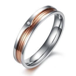 Anello In Titanio Conciso Di Alta Qualità Per Gli Amanti