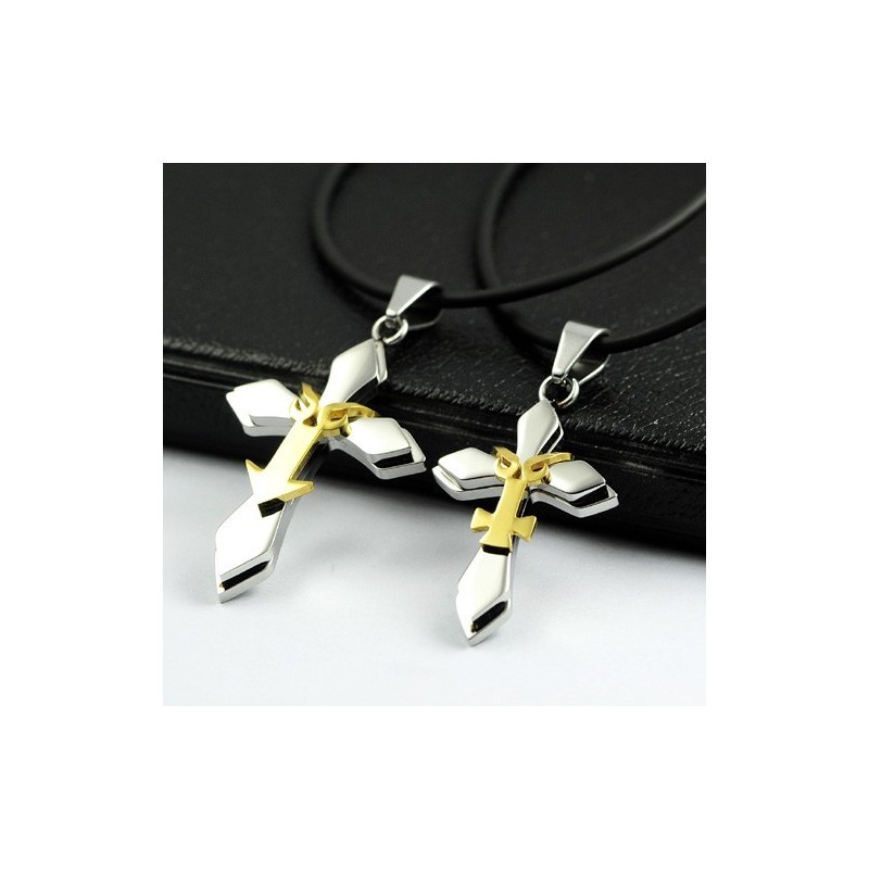 Ciondolo E Collana In Titanio Per Coppia Alla Moda (Un Paio) Ciondolo E Collana In Titanio Per Coppia Alla Moda (Un Paio)