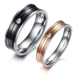 Anello In Titanio Conciso Di Eccellente Qualità Per Gli Amanti