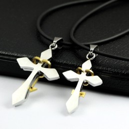 Ciondolo E Collana In Titanio Per Coppia Alla Moda (Un Paio)