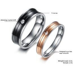 Anello In Titanio Conciso Di Eccellente Qualità Per Gli Amanti