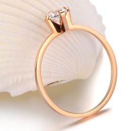 Anello In Titanio Di Qualità Affidabile Per Gli Amanti Con Strass