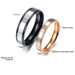 Anello In Titanio Con Reputazione Affidabile E Amore Infinito Per Gli Amanti