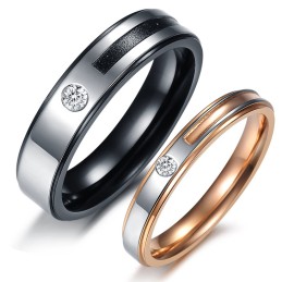 Anello In Titanio Conciso E Facile Da Usare Per Gli Amanti