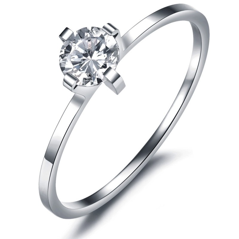 Anello In Titanio Dalle Prestazioni Affidabili Per Gli Amanti Con Strass Anello In Titanio Dalle Prestazioni Affidabili Per Gli Amanti Con Strass
