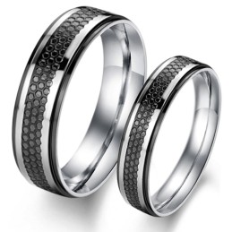 Anello In Titanio Nero "The King Of Quantity" Per Gli Amanti