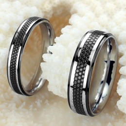 Anello In Titanio Nero "The King Of Quantity" Per Gli Amanti