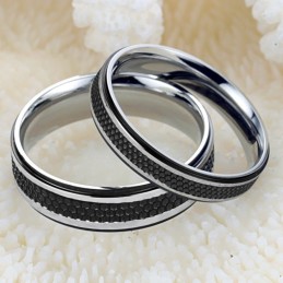 Anello In Titanio Nero "The King Of Quantity" Per Gli Amanti