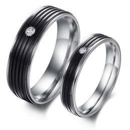 Anello In Titanio Conciso Di Qualità Superiore Per Gli Amanti