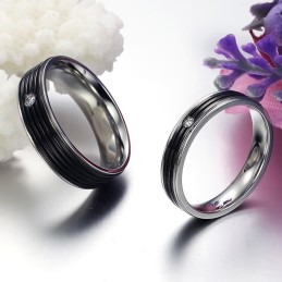 Anello In Titanio Conciso Di Qualità Superiore Per Gli Amanti
