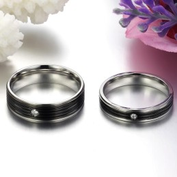 Anello In Titanio Conciso Di Qualità Superiore Per Gli Amanti