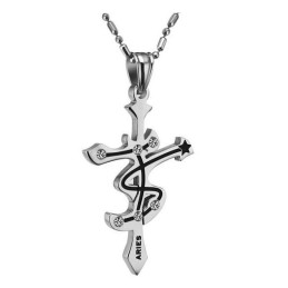 Collana In Titanio Di Alta Qualità Con Simbolo Dell'Ariete