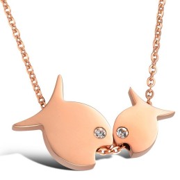 Collana In Titanio A Forma Di Pesce Venduta Bene In Tutto Il Mondo