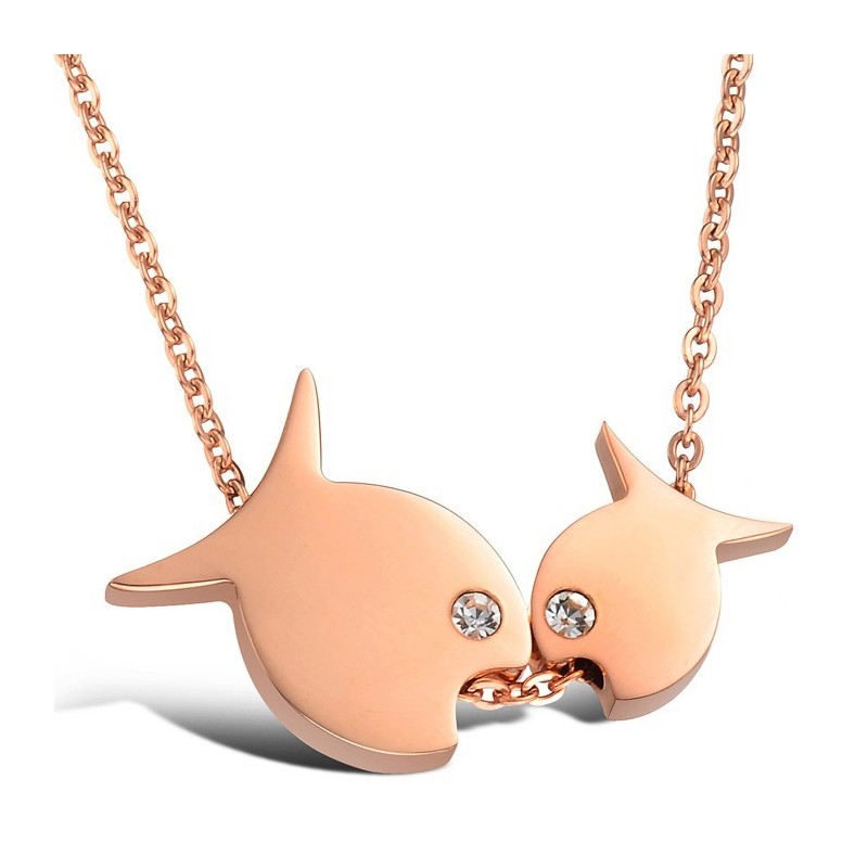 Collana In Titanio A Forma Di Pesce Venduta Bene In Tutto Il Mondo Collana In Titanio A Forma Di Pesce Venduta Bene In Tutto Il Mondo