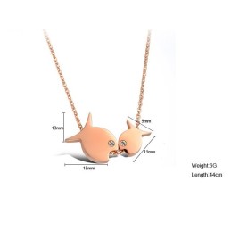 Collana In Titanio A Forma Di Pesce Venduta Bene In Tutto Il Mondo