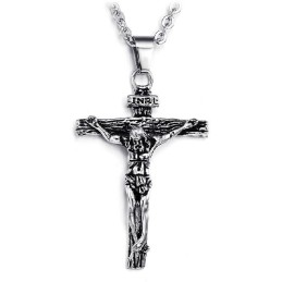 Collana In Titanio Con Croce Facile Da Usare