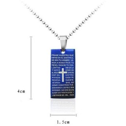 Collana E Ciondolo Con Croce Classica Della Bibbia Da Uomo, Regalo Di Moda Per Un Amico