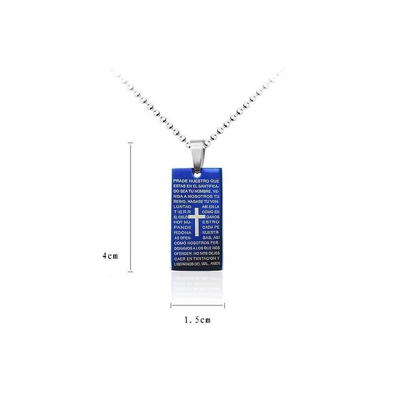 Collana E Ciondolo Con Croce Classica Della Bibbia Da Uomo, Regalo Di Moda Per Un Amico Collana E Ciondolo Con Croce Classica Della Bibbia Da Uomo, Regalo Di Moda Per Un Amico