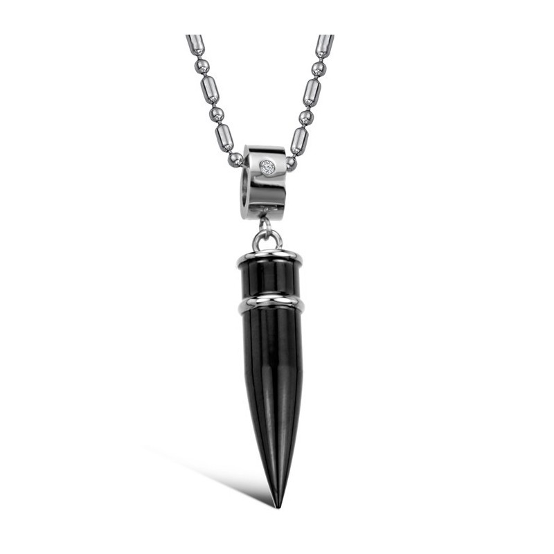 Collana In Titanio Nero Di Qualità Superiore Collana In Titanio Nero Di Qualità Superiore