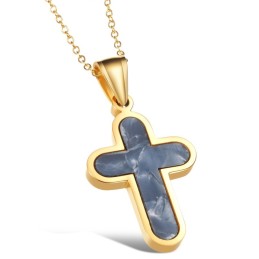 Collana In Titanio Con Croce Femminile Facile Da Usare