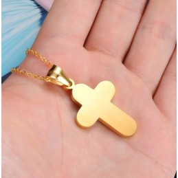 Collana In Titanio Con Croce Femminile Facile Da Usare