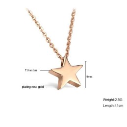 Collana In Titanio A Forma Di Stella Di Eccellente Qualità