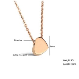 Collana In Titanio A Forma Di Cuore Di Fama Mondiale