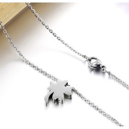 Collana In Titanio A Forma Di Trifoglio Da Donna, Regina Della Qualità