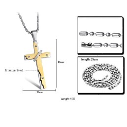 Ampia Varietà Di Collana Con Croce In Titanio