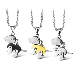 Collana In Titanio A Forma Di Cane Di Qualità Stabile