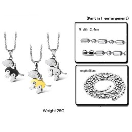 Collana In Titanio A Forma Di Cane Di Qualità Stabile