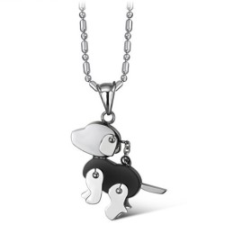 Collana In Titanio A Forma Di Cane Di Qualità Stabile