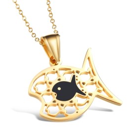 Collana In Titanio A Forma Di Pesce Con Qualità E Quantità Garantite