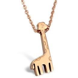 Collana In Titanio A Forma Di Giraffa, Durevole Nell'Uso