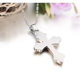 Collana In Titanio Con Croce Di Qualità Stabile
