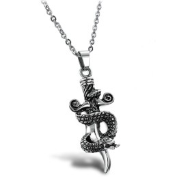 Collana In Titanio Con Croce Maschile Di Alta Qualità