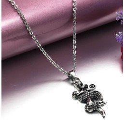 Collana In Titanio Con Croce Maschile Di Alta Qualità