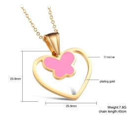 Noto Per La Sua Raffinata Qualità, La Collana In Titanio A Forma Di Farfalla Femminile