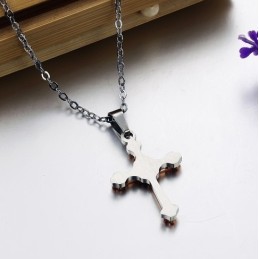 Collana In Titanio Con Croce Femminile "The King Of Quantity"