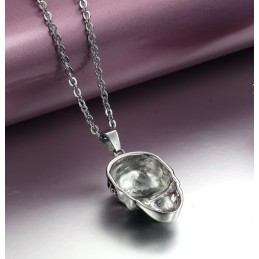 Collana In Titanio Con Teschio Maschile Di Qualità Superiore