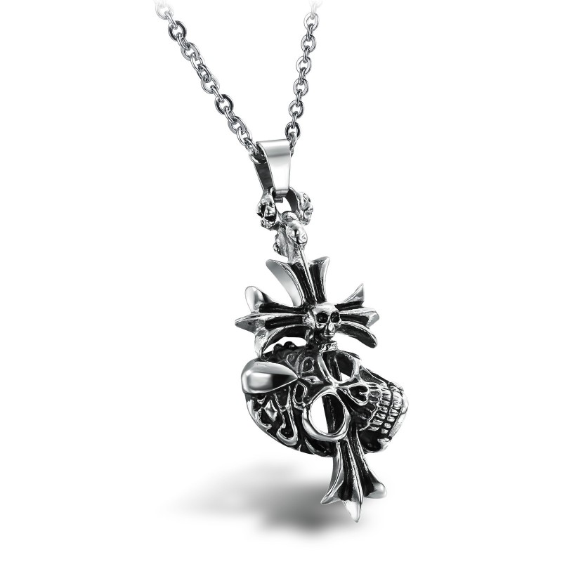 Collana In Titanio Con Croce Maschile "The King Of Quantity" Collana In Titanio Con Croce Maschile "The King Of Quantity"